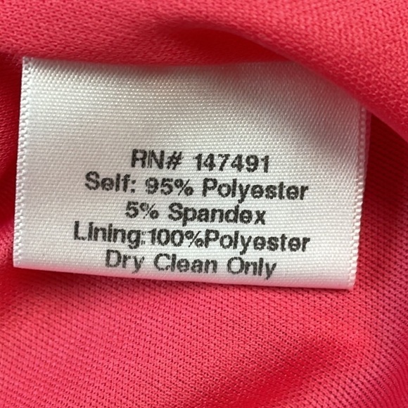 New Katie May Winnipeg One Shoulder Ruched Knit Gown Slit Coral Pink Sz M - Picture 11 of 12